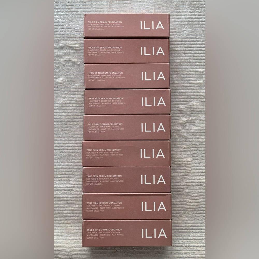 NEW LOT OF 9 ILIA TRUE SKIN SERUM FOUNDATION 30ml/ea. - Beauty Makeup Skincare